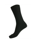 95% Fine Merino Wool Quilted Health Sock | Black